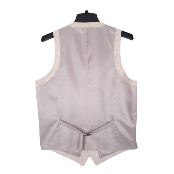 Bar III Men's Slim-Fit Linen Suit Separate Vest Light Brown Small NWT - Picture 2 of 4
